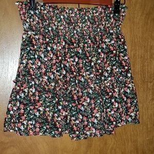 Floral mini skirt